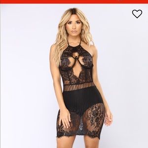 All black party dress